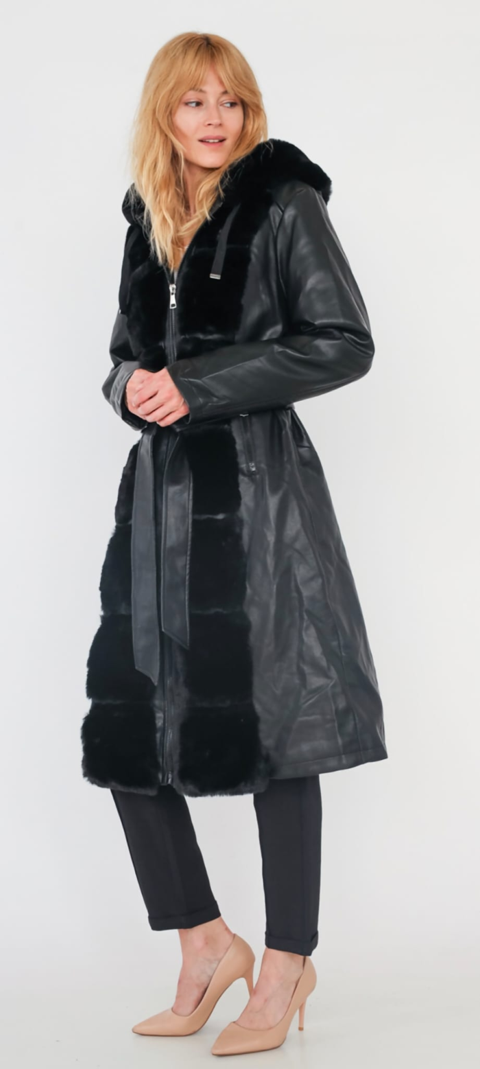 Sadie pleather coat