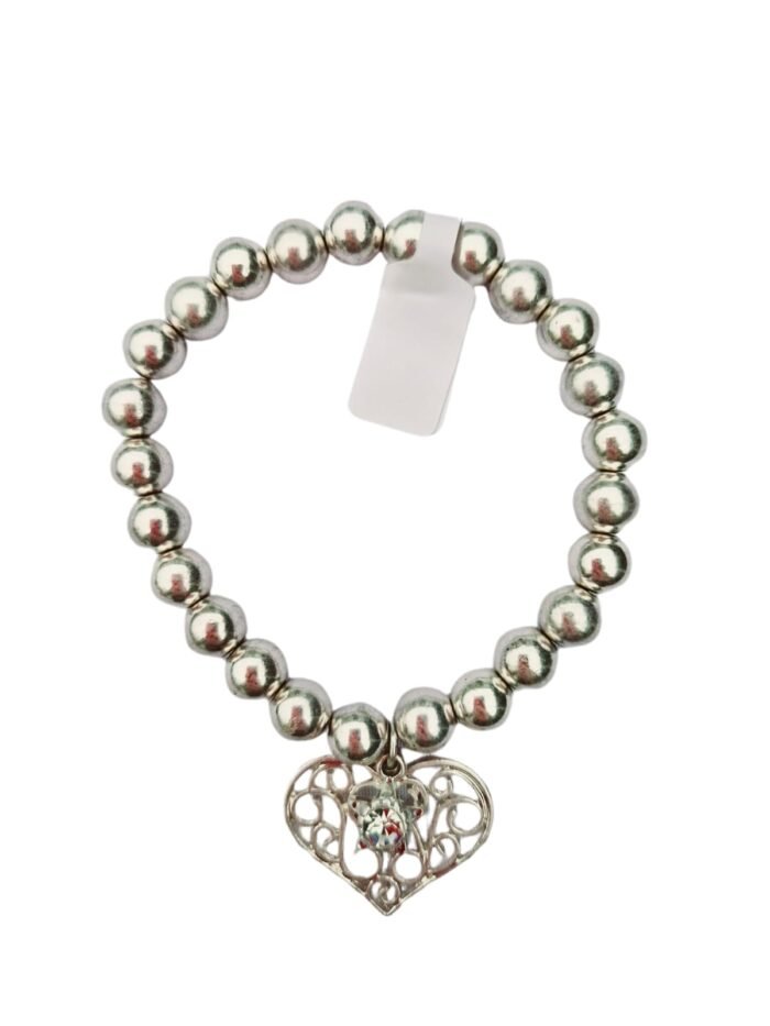 Bibi bijoux silver tone love heart bracelet